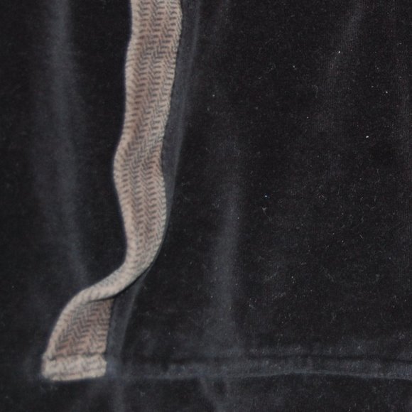 COTTON COUTURE Black/ Gray Velour Jacket Size M - Picture 10 of 12